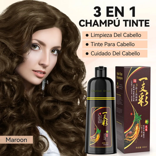 Shampoo Tinte Instantáneo Cubre Canas 500ml